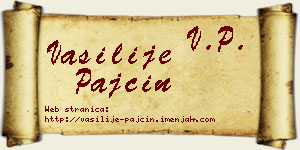 Vasilije Pajčin vizit kartica